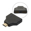Portable 1080P HDMI Male to 2 Female 1 In 2 Out Splitter Adapter Protector