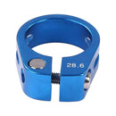 1pc MTB Cycling Seat Tube Clip Bike Release Seatpost Clamp (28.6mm Blue) A