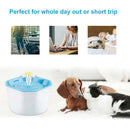 1.6L Automatic Dog Cat Electric Water Fountain USB Pet Bowl Drinking FilterB Gw