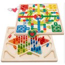 Chinese Checkers Board Flying Chess Ludo Board Game 2 in 1 the Whole Family