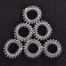 6Pcs Elastic Girl Clear Rubber Telephone Wire Hair Ties Hairband Rope Ties