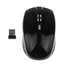 2.4GHz Wireless Optical Mouse USB 2.0 Receiver 6Button 1800dpi for PC Black