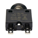 Manual Reset 125-250V AC 50V DC Push Button Thermal Circuit Breaker(15A)