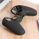 Soft Silicone Skin for DualSense Controller Case + 2 Thumb Grips (Black)