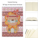 DIY Special Shaped Diamond Painting Lion 50 Pages A5 Drawing Notebook Craft