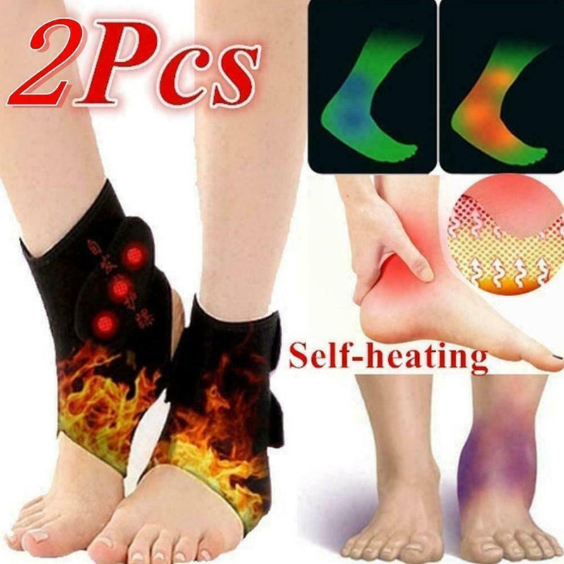 Tourmaline self-heating ankle guard foot strap magnetic therapy health heat I1S0