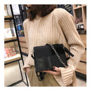 European Retro Fashion Square Bag Pu Leather Women's Designer Handbag Splic S7F9