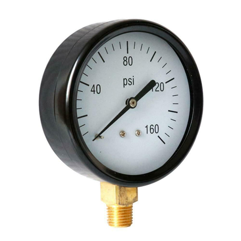 Portable 1/4 NPT Dial Digital Pneumatic Hydraulic 0-160 PSI Pressure Gauge