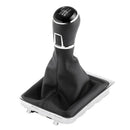 1X(Car 6-Speed Shift Button Dust Cover Shift Lever Kit For Volkswagen Passa