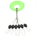 100pcs Fish Connector Float Stopper Space Beans Fishing Tackle Supplies L X4C7