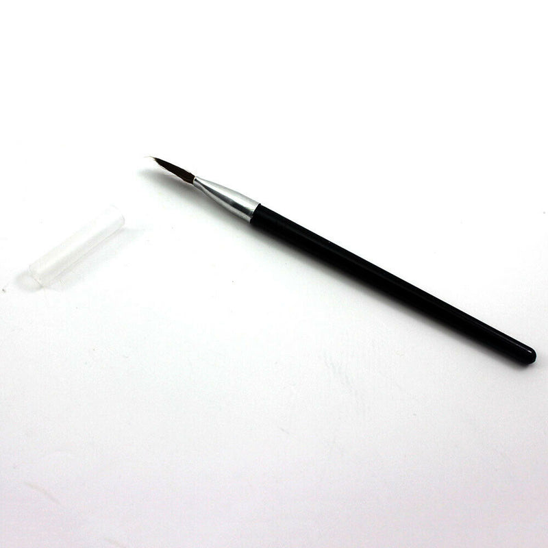 1 Set Mini Cosmetic Pro Eye Liner Gel Black +Brush Shadow Eyeliner For Travel