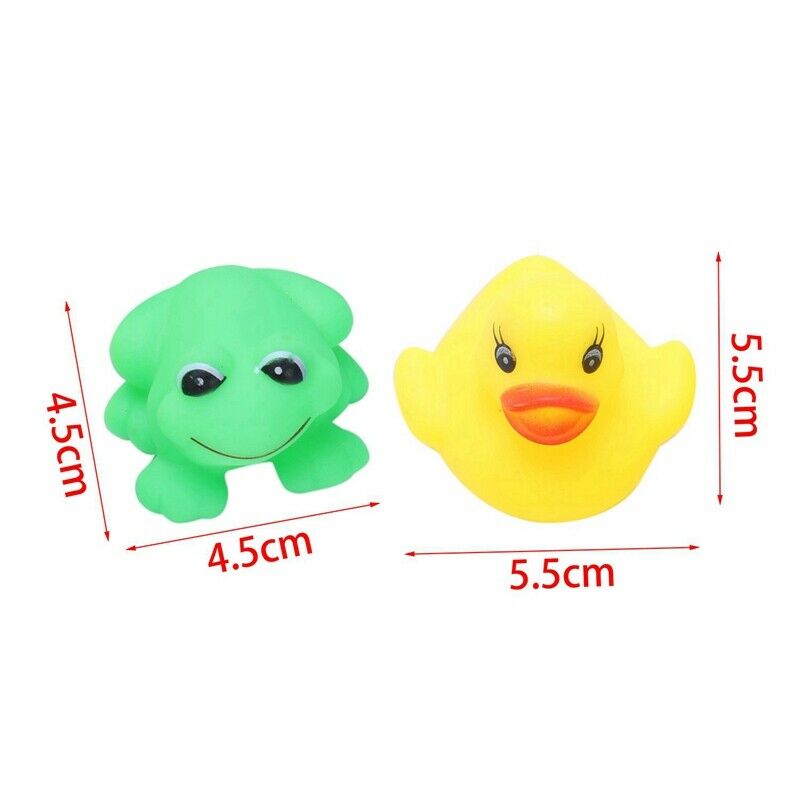 1 set of s & Ducks 5Pcs+5Pcs Baby Bath Tub Toys K8F1