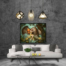 5D Full Round Drill Diamond Painting DIY Bird Girl House Rhinestone Picture