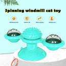 Cats Puzzle Turntable Windmill Ball Interactive Toys Pet Supplies (Blue) A