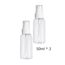 2pcs 50ml Portable Transparent Empty Mini Refillable Cosmetic Spray Bottles