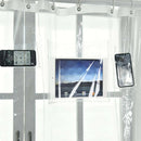 For Phone & Tablet Holder Waterproof Clear Shower Curtain Liner with P ARN CDC