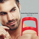 Neckline   Beard Shaping Template Trimming Comb Beard Shaving Kit Red