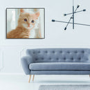 Painting By Numbers Kit DIY Silly Cat Hand Painted Canvas Oil Art Picture A