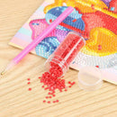 15 Bottles Diamond Painting Embroidery Tool Storage Box Hand Bag (Red)