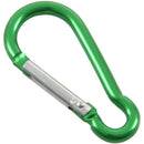 Aluminum Carabiner Camp Snap Hook Keychain Hiking - Green