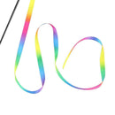 Pet Cat Toys Rainbow Cloth Stripe Tease Cat Rod Funny Supplies Playing Pet F5E0