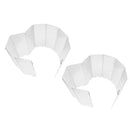 2 Pieces Lightweight Compact Folding Camp Stove Windscreen