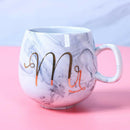 Large Ceramic Coffee Mugs Large Handle for Men Women  U0213 gray