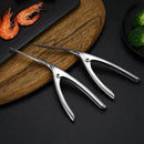 5X(Shrimp Peeler, Fashion Simple Stainless Steel Prawn Peeler Shrimp Peel  K6G1)