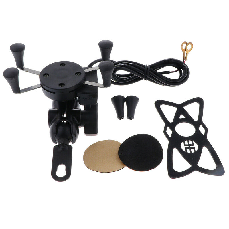 Adjustable Cellphone Phone Holder Rest Support for Motorcycle Bicycle Mirror Rod