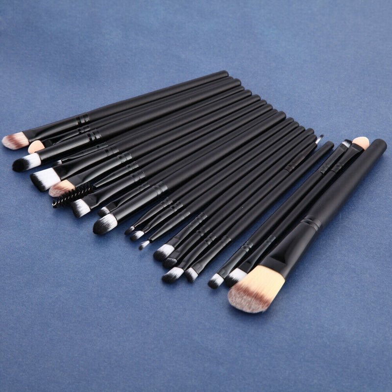 Pro 20 Makeup Brushes Foundation Shadow Eyeliner Brush Kit  A