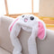 Rabbit Hat Ear Moving Jumping Hat Funny Bunny Plush Hat Cap For Women Girls