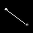 3Pcs Men's Collar Brooch Tips Plain Tie Ball Pin Bar Clasp Clip