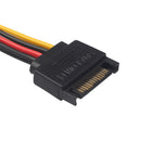 15-Pin SATA Y Splitter Power Cable Male to Female Cable for HDD Hard Drive