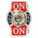 Heavy Duty Rocker Toggle Switch 10A 125V SPST 2 Pin ON/OFF Switch Metal Bat Q3N5