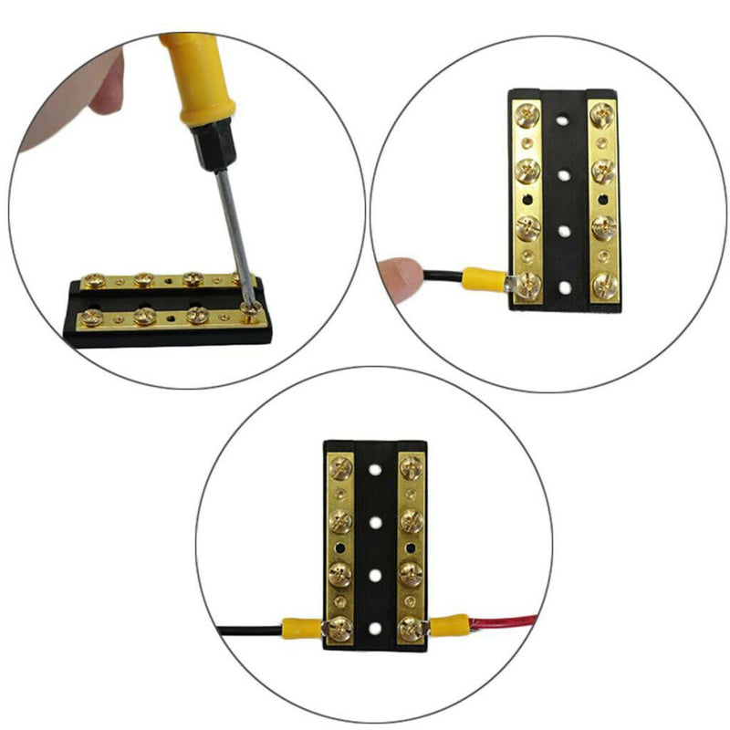 5 Pieces Boat 4 Gang  Buss Bar Block 8