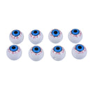 4PCS New Eyeball-Shaped Valve Caps For Metallic Plastic Bikes & Cars Wheel  OZ