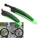 Mountain Bike Bicycle Cycling Front Rear Mudguard Black green X9I6