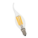 LED Filament Candle Light Bulb For Chandelier Ceiling Light B-Warm White 6W