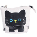 canvas Cartoon Cute Cat Telescopic Pencil Pouch Bag Stationery Pen Case Box A2I9