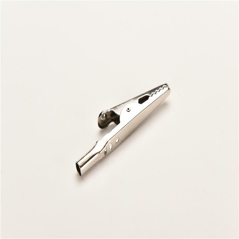 10x Stainless Steel Crocodile Alligator Clip Cable Test Lead Jumper Wire Px