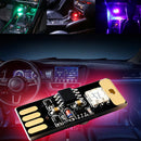 Mini USB Colorful LED Car Interior Light Voice Control Atmosphere Ambient LampJR