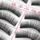 10 pairs eyelashes false eyelashes natural beauty makeup eyelashes - F-5
