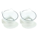 2pcs Round Kitten Kitty Elevated Bowls Raised Feeder Single Bowl For Cats & Dogs