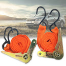 Truck Bag Tension Rope Tie Down Belt Car Cargo Bike Ratchet Strap Equipment