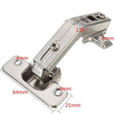 135Â° Degree Corner Folded Cabinet Door Hinges Soft Close Half Overlay Kitchen LJ