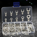 320X/Box 10 In 1 Terminals Non-Insulated Ring Fork U-type Brass Terminals kit OZ