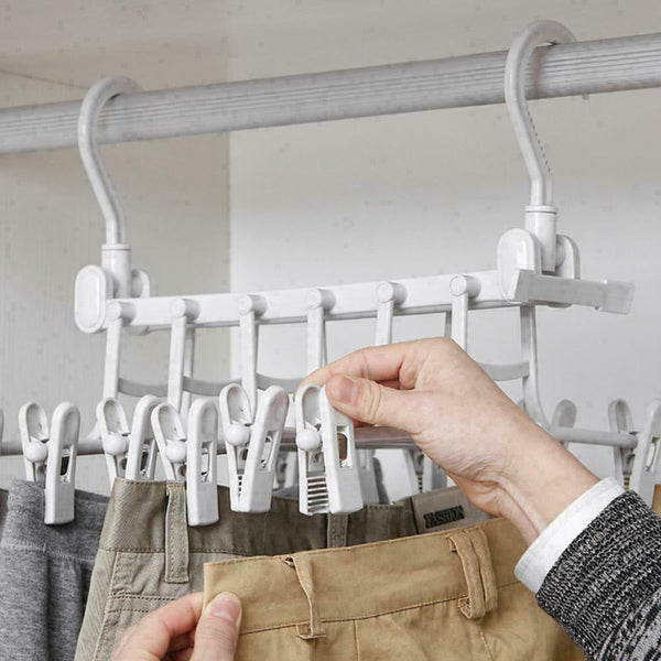 Magic Clothes Hanger Hook Rack Wardrobe Room Saving Double Supply Hook BEST C7O0