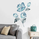 Mural Art Home Decoration Waterproof Orchids Pattern Removable PVC Wall Stickers