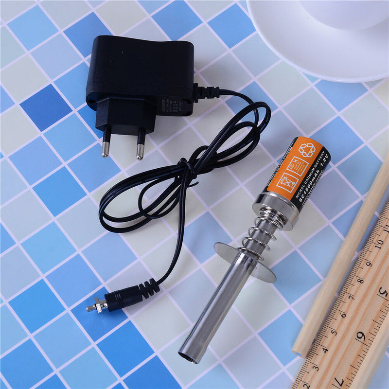 1.2 V 1800mah rechargeable glow plug starter Igniter ac charger for gas nitro ME