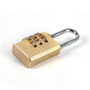 Solid Brass Lock Digit Combination Password Code for Gym Outdoor Locker Case  BX